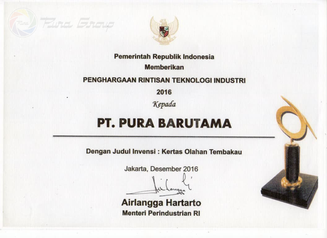 Industrial Technology Pioneer Award 2016